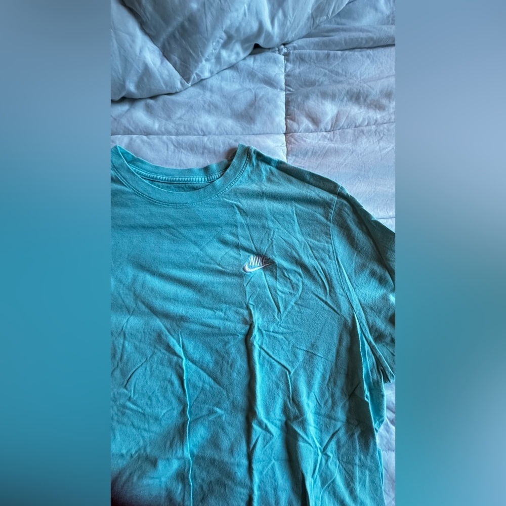 Nike Women's Turquoise Short Sleeve Tee - Picture 2 of 7